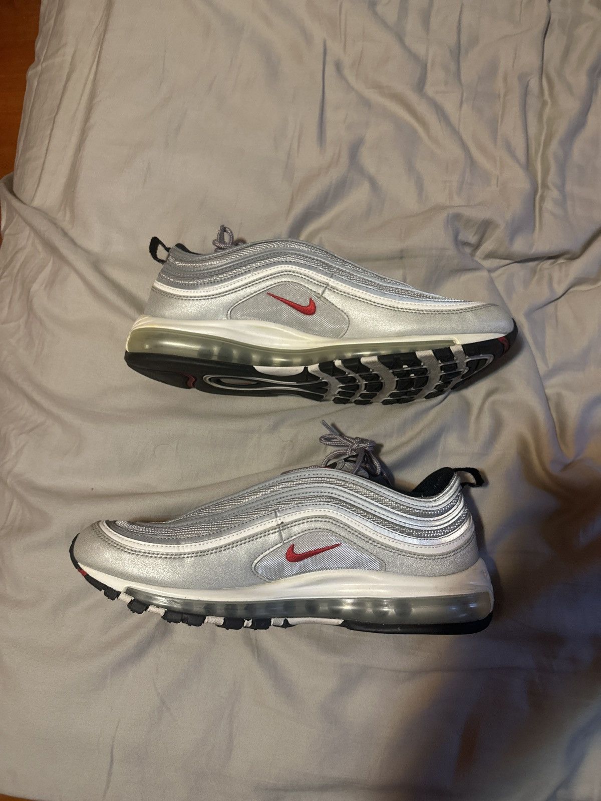 Nike Air max 97 silver bullet size 12 Size US 12 / EU 45 - 2 Thumbnail