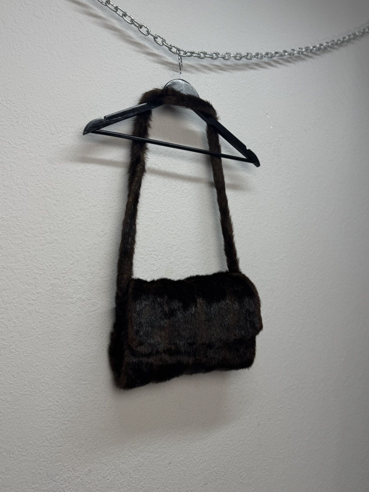 If Six Was Nine Vintage Hysteric Glamour Style Fur Rabbit Opium Bag Gothic Size ONE SIZE - 6 Thumbnail