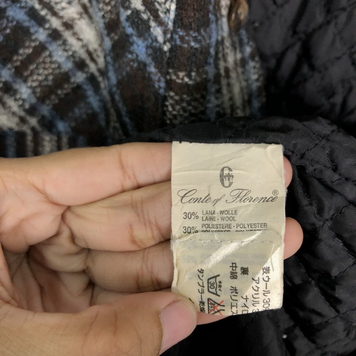 Flannel 🔥VINTAGE FLANEL JACKET TARTAN DESIGN CANTE OF FLORENCE Size US L / EU 52-54 / 3 - 14 Thumbnail