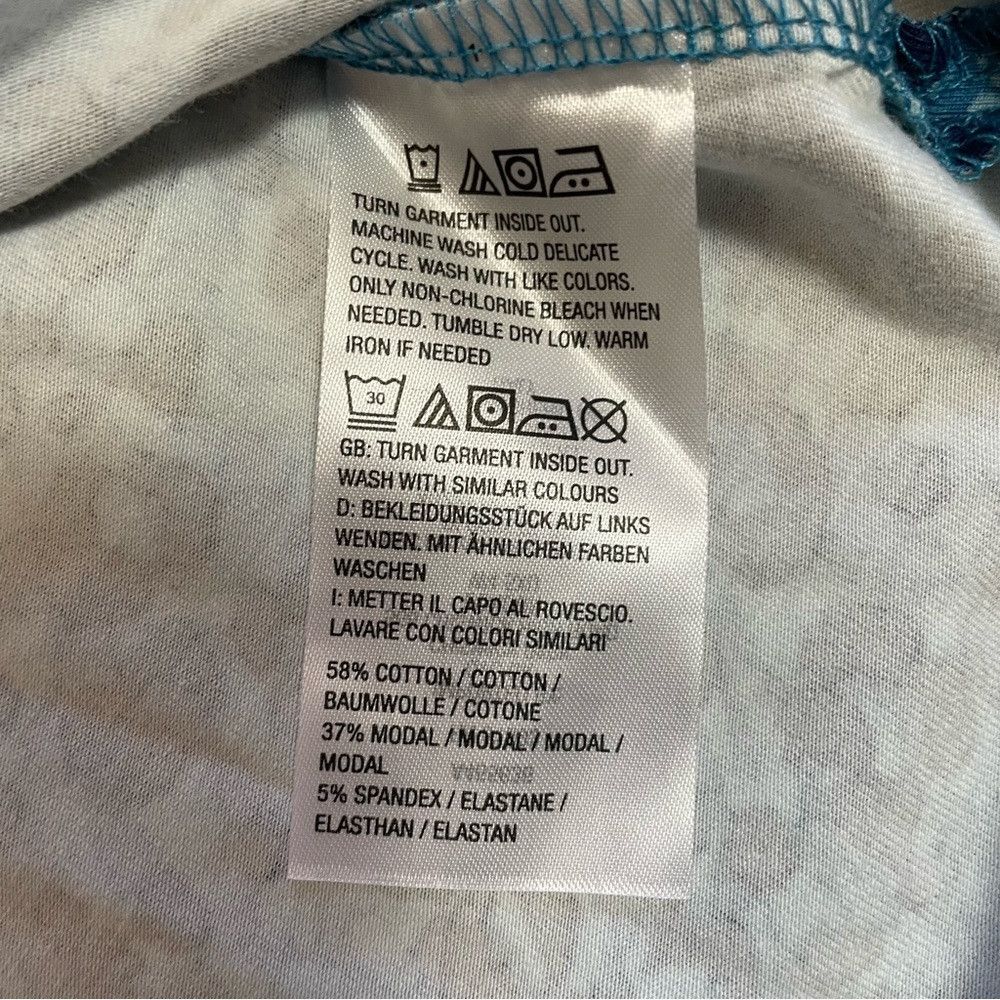 Isaac Mizrahi New Isaac Mizrahi Printed Split-Neck Collared Blue Long Sle Size XXL / US 16-18 / IT 52-54 - 7 Thumbnail