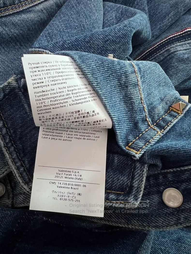 Valentino Valentino Denim willow studded shirt top Size US M / EU 48-50 / 2 - 8 Thumbnail