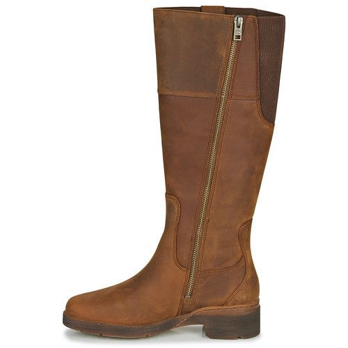 Timberland Timberland Graceyn Waterproof Leather Tall Brown Boot Size US 7 / IT 37 - 3 Thumbnail