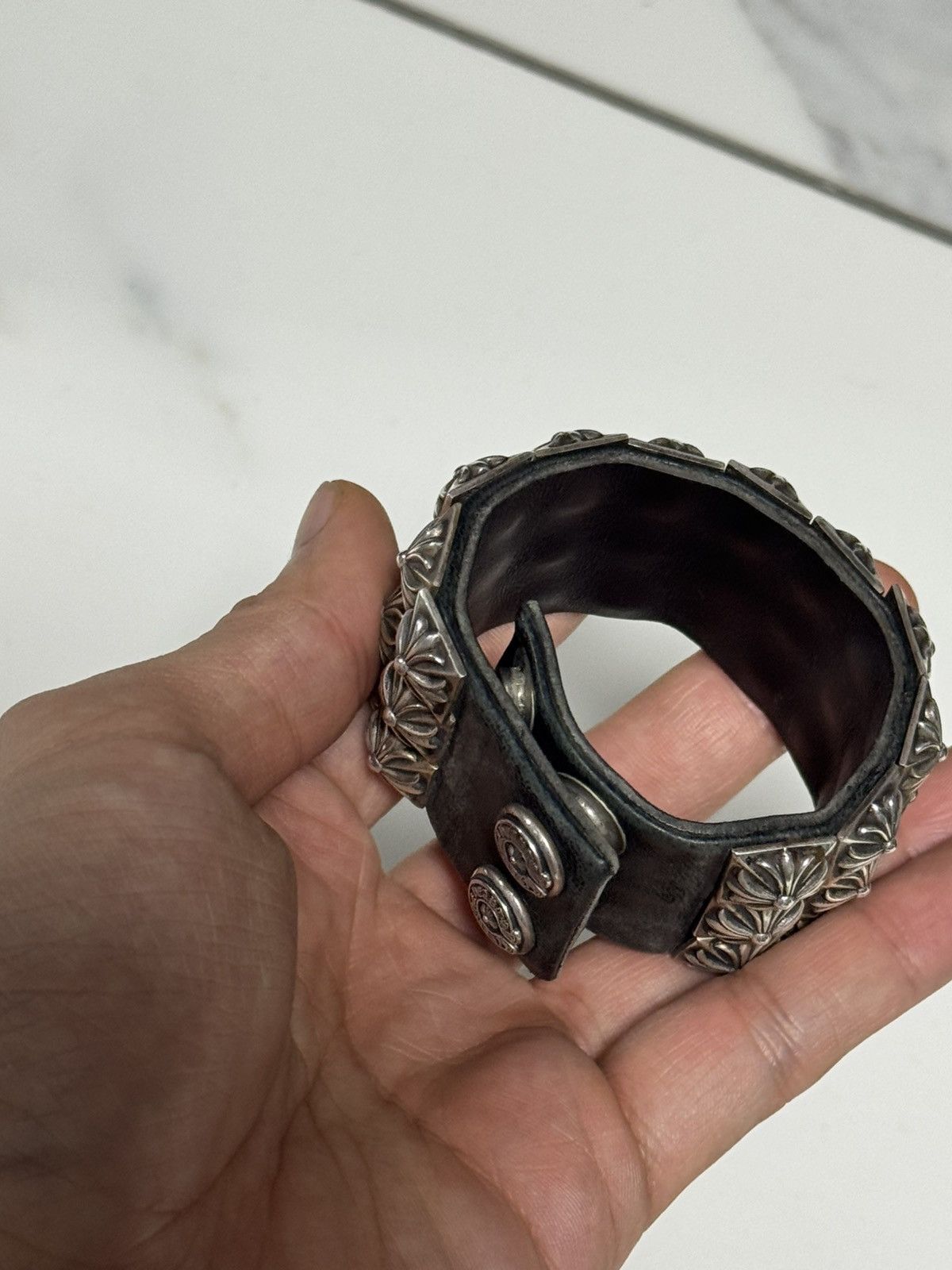 Chrome Hearts Chrome hearts triple pyramid stud bracelet Size ONE SIZE - 4 Thumbnail