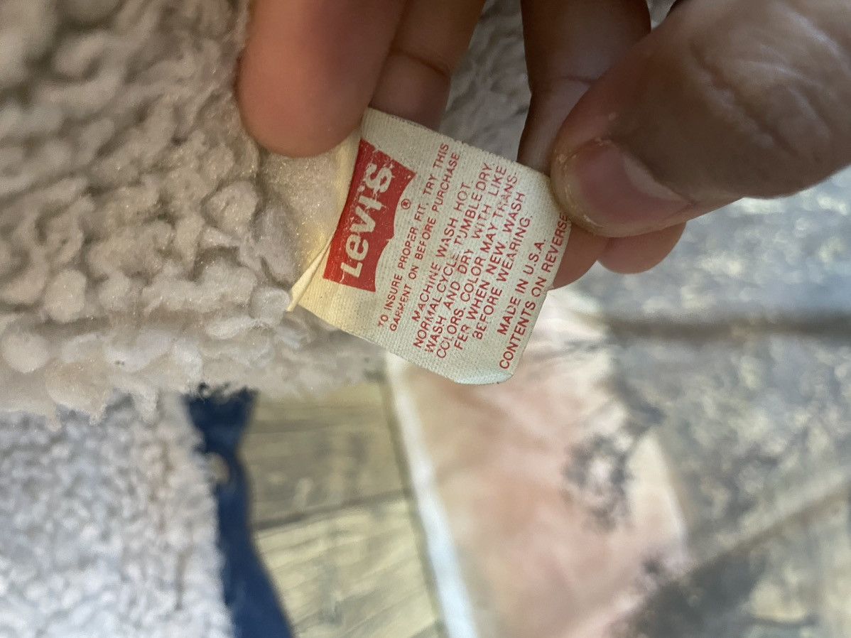 Levi's × Vintage Vintage Levis Denim Jacket Sherpa Made In Usa Size US M / EU 48-50 / 2 - 11 Thumbnail