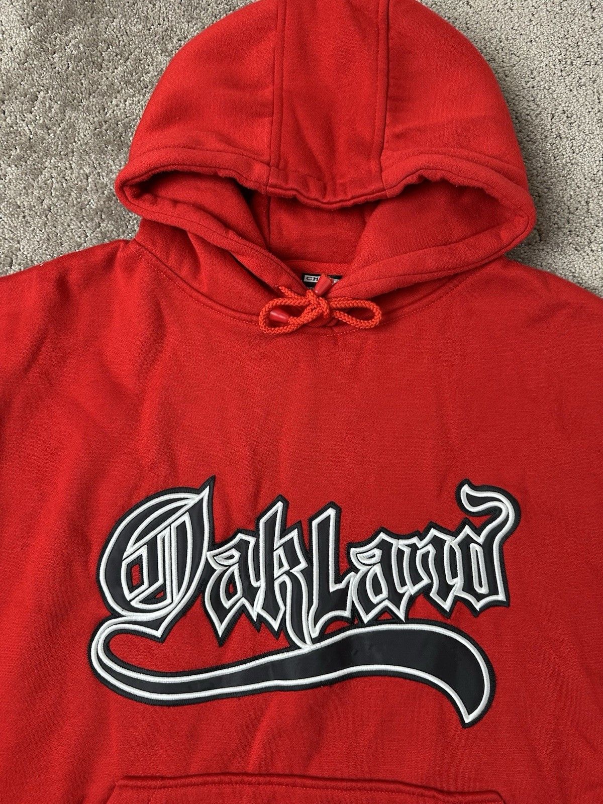 Other Vintage Mens Red Hoodie 90s DARLAND Skateboard Y2K, Size XL Size US XL / EU 56 / 4 - 3 Thumbnail