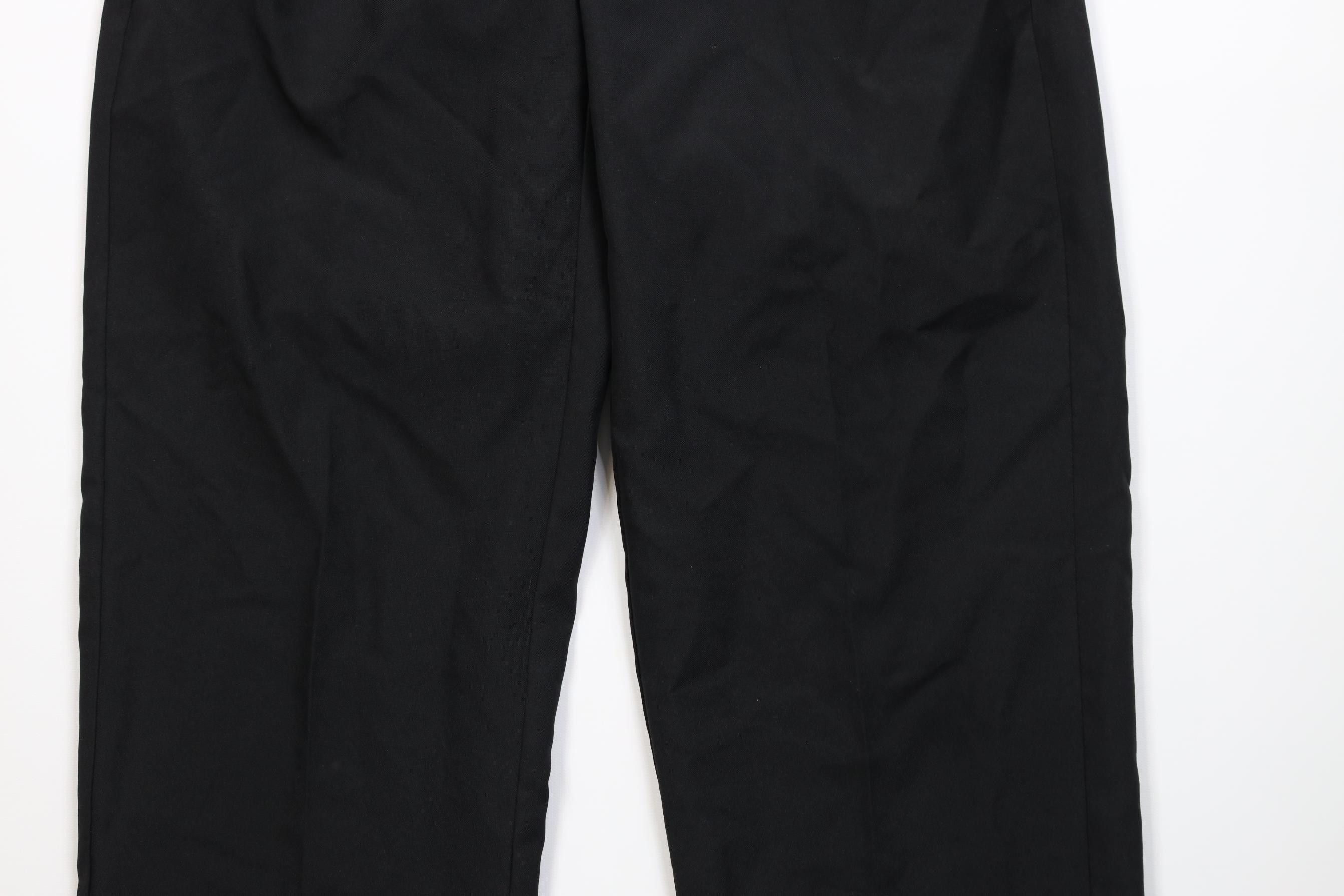 Vintage Vintage 90s Streetwear Knit Chino Pants Trousers Black Size US 30 / EU 46 - 3 Thumbnail