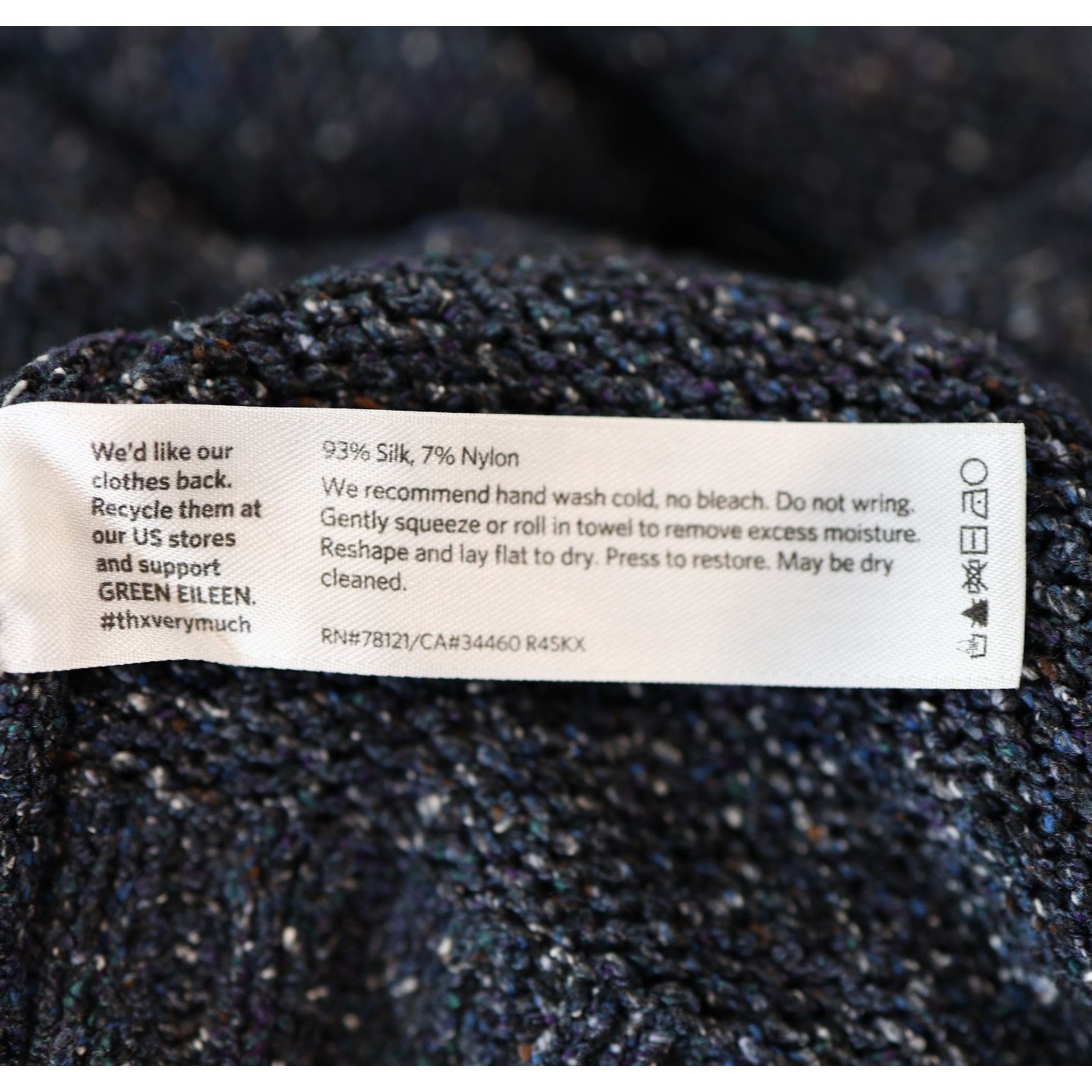 Eileen Fisher EILEEN FISHER Blue Boucle Knit Minimalist Sweater Size S Size S / US 4 / IT 40 - 6 Thumbnail