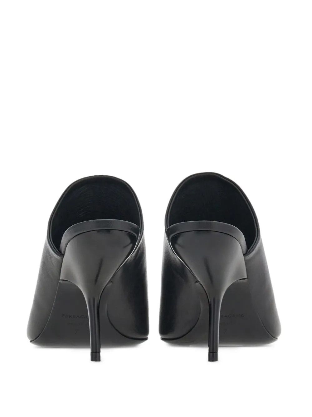 Salvatore Ferragamo o1y0426 Mules in Black Size US 7 / IT 37 - 3 Thumbnail