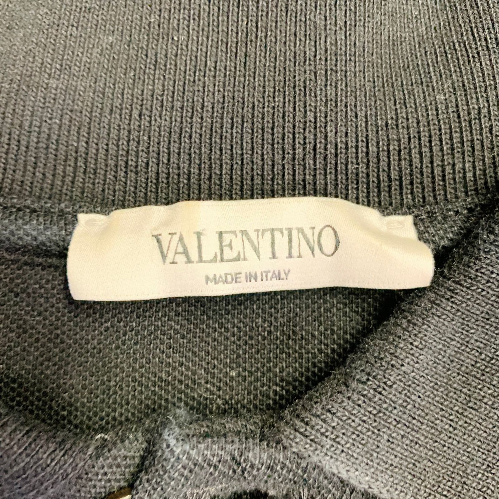Valentino L Black Green Yellow Parrot Graphic Cotton Buttoned Polo Size US L / EU 52-54 / 3 - 6 Thumbnail