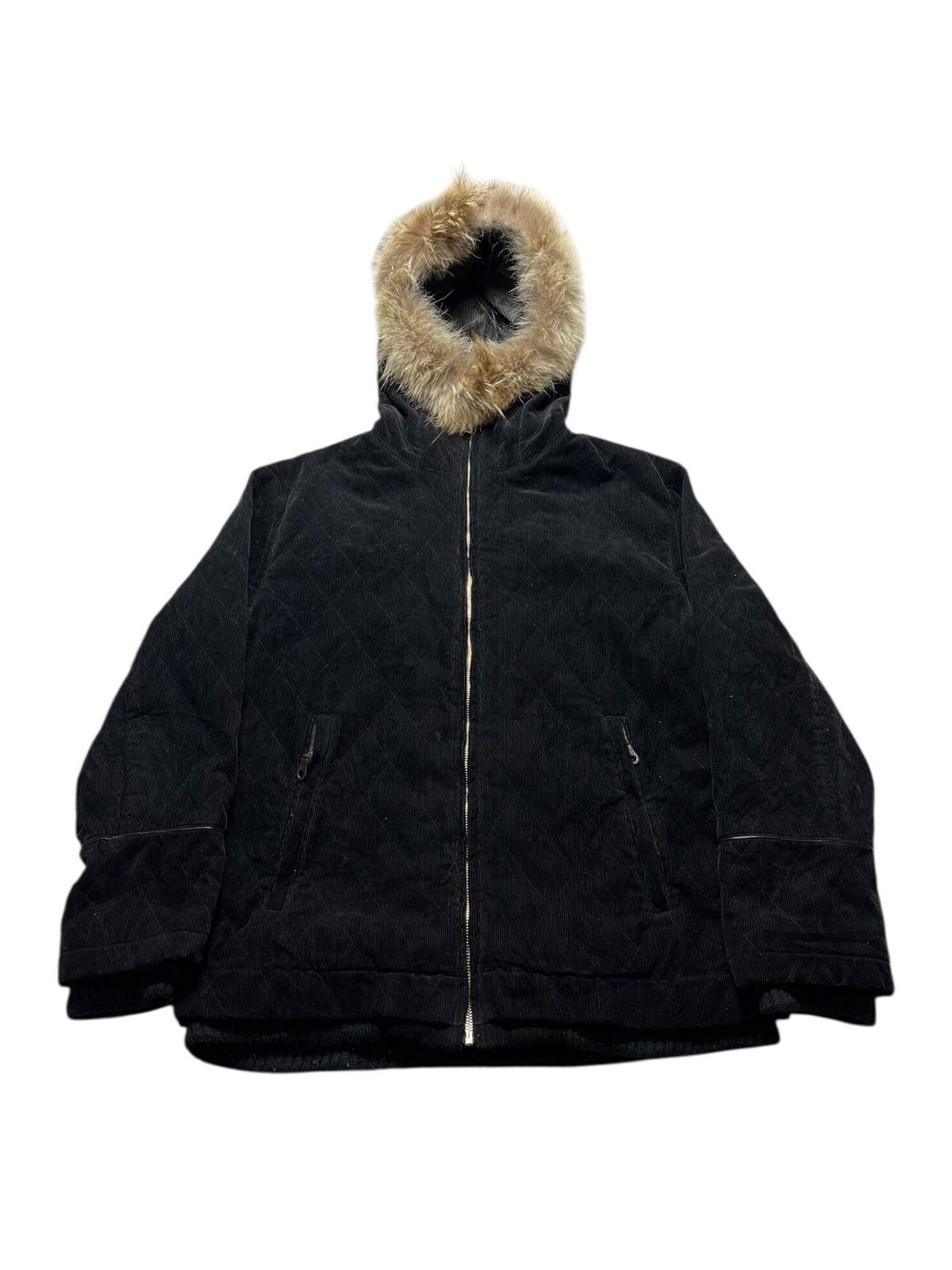 Japanese Brand Japanese PFL Corduroy Fur Grunge Gothic Ifsix Style Jacket Size US M / EU 48-50 / 2 - 3 Thumbnail