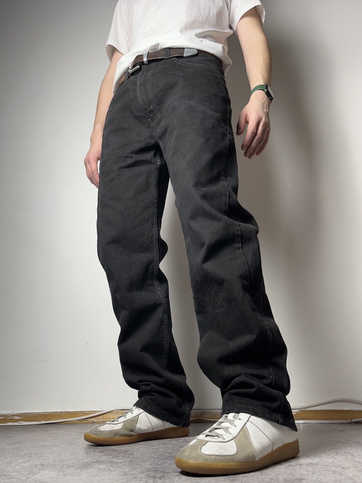 Levi's 🔥90'S LEVIS 505 WASHED ASH BLACK JEANS DENIM PANTS Y2K Size US 33 - 4 Thumbnail