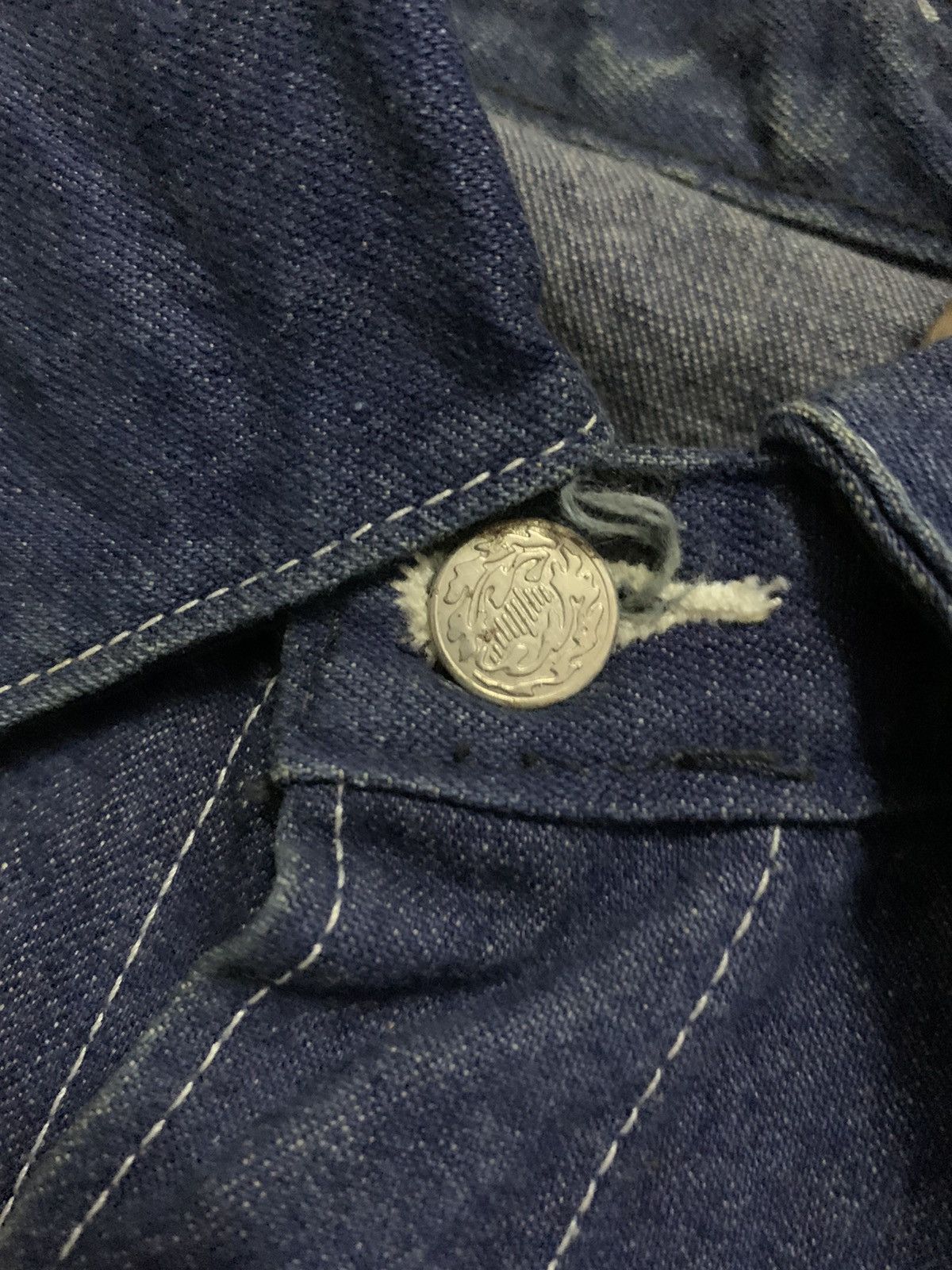 Vintage 💥Vintage Usa Denim Chore Jacket Size US L / EU 52-54 / 3 - 9 Thumbnail