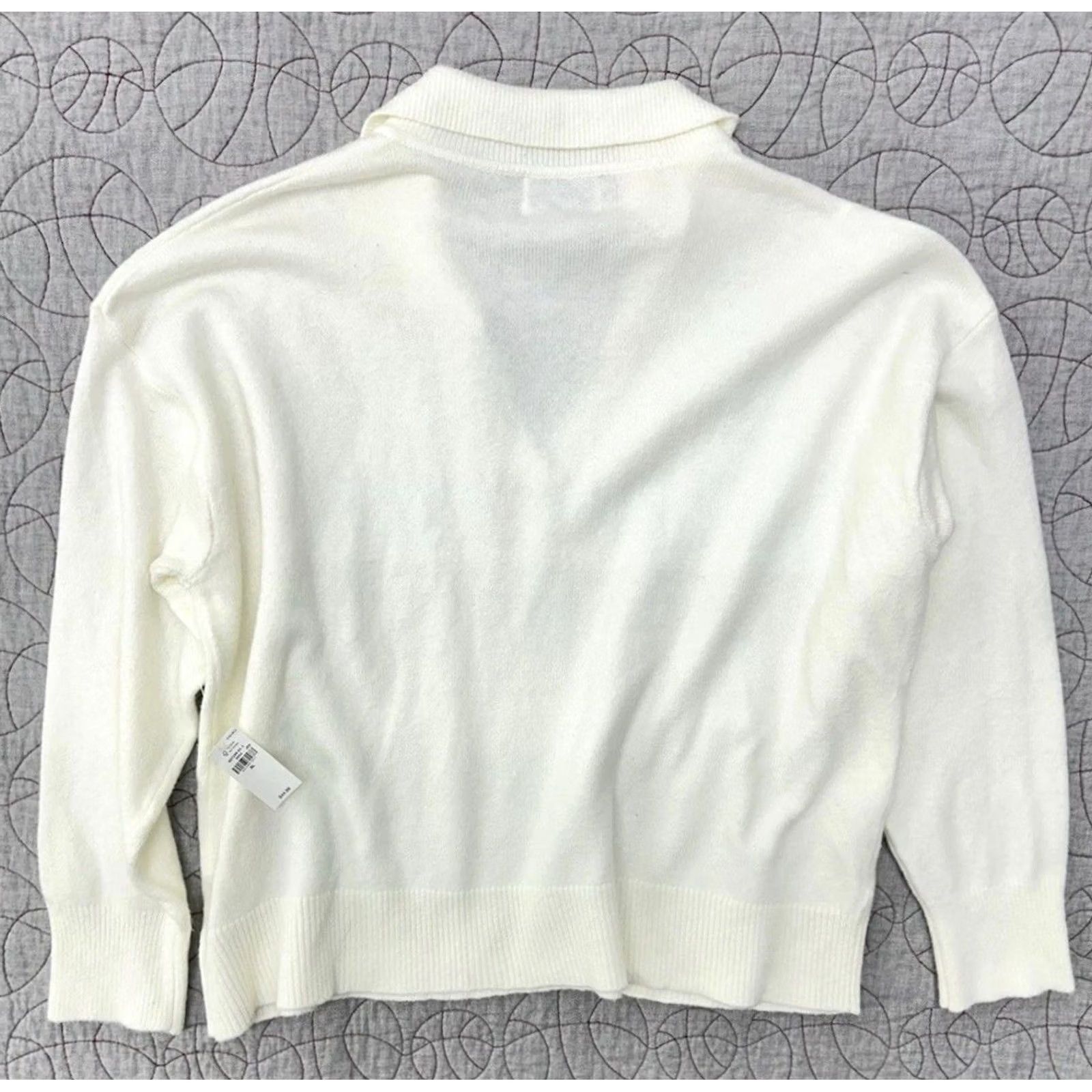 Old Navy NWT Old Navy SoSoft Collared Sweater Cardigan White / Women’s XL Size XL / US 12-14 / IT 48-50 - 6 Thumbnail