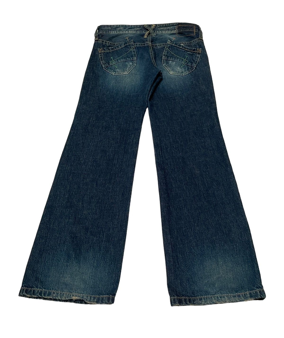 Japanese Brand × Vintage Vintage Brand Love Cuetieen Flared Jeans 2000s Size US 32 / EU 48 - 2 Thumbnail