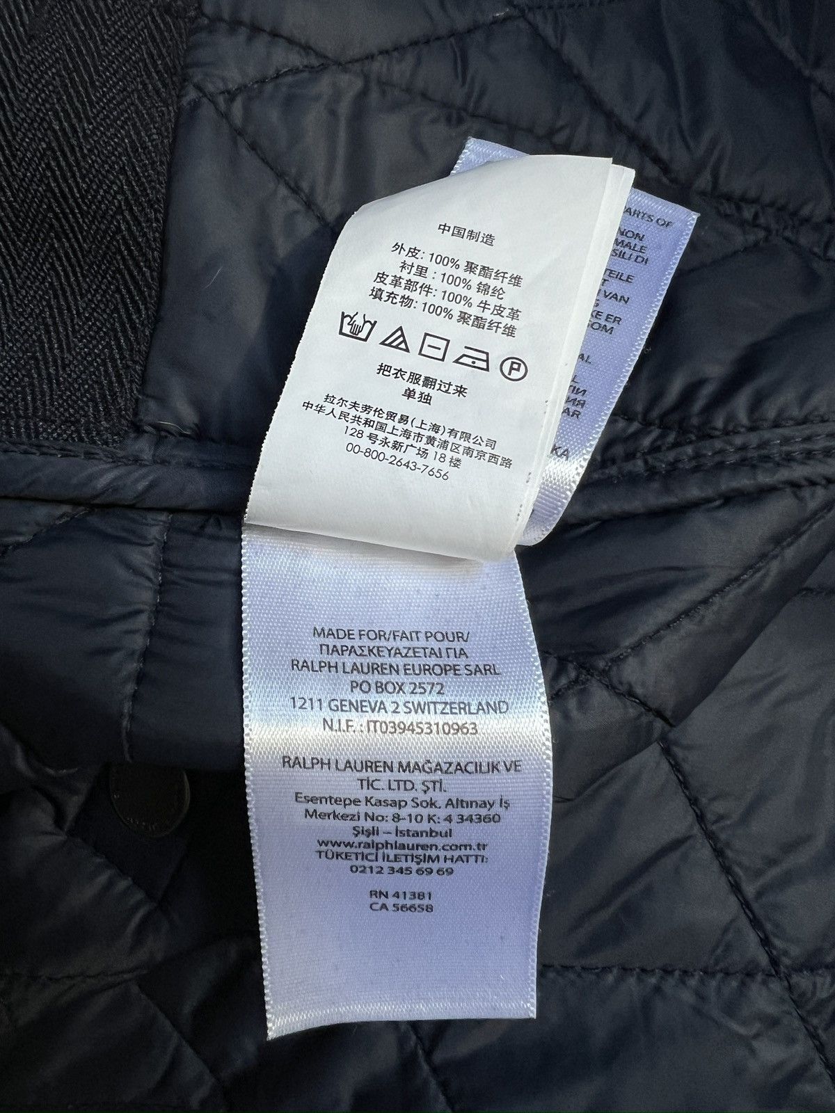 Polo Ralph Lauren Granatowa pikowana kurtka Polo Ralph Lauren Size US XL / EU 56 / 4 - 11 Thumbnail