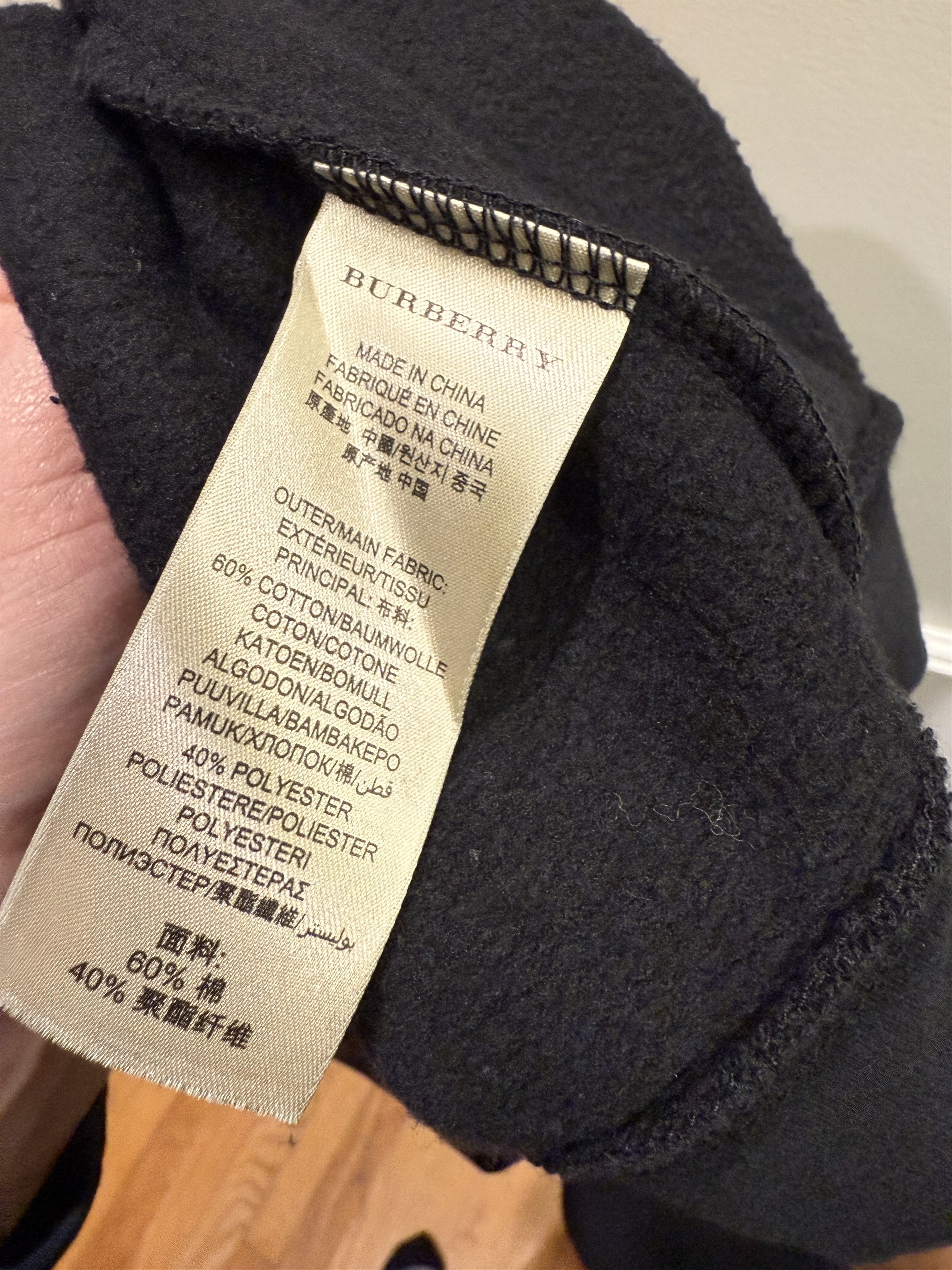 Burberry Burberry Black Full Zip Sweatshirt Size XXL Size US XXL / EU 58 / 5 - 6 Thumbnail