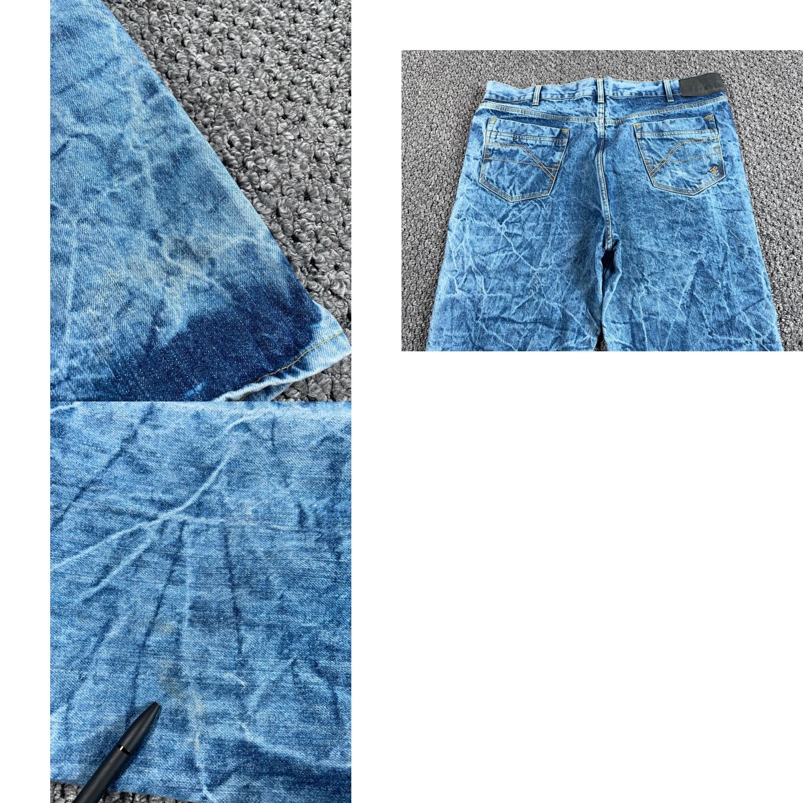Rocawear VINTAGE Rocawear 90s Baggy Tapered Jeans Men's 44 x 36 Acid Wash Blue Denim Size US 44 / EU 60 - 8 Thumbnail