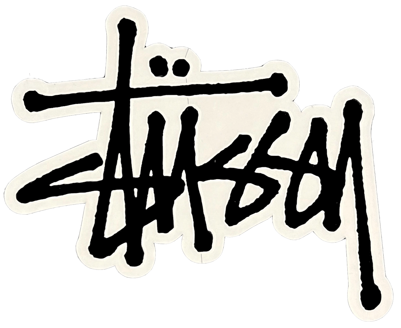 Stussy Stüssy Logo Sticker Black Size ONE SIZE - 2 Thumbnail