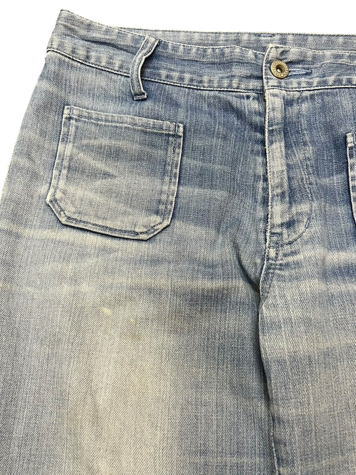 Japanese Brand Vintage Japanese Brand Flare Faded Denim Size US 29 - 3 Thumbnail