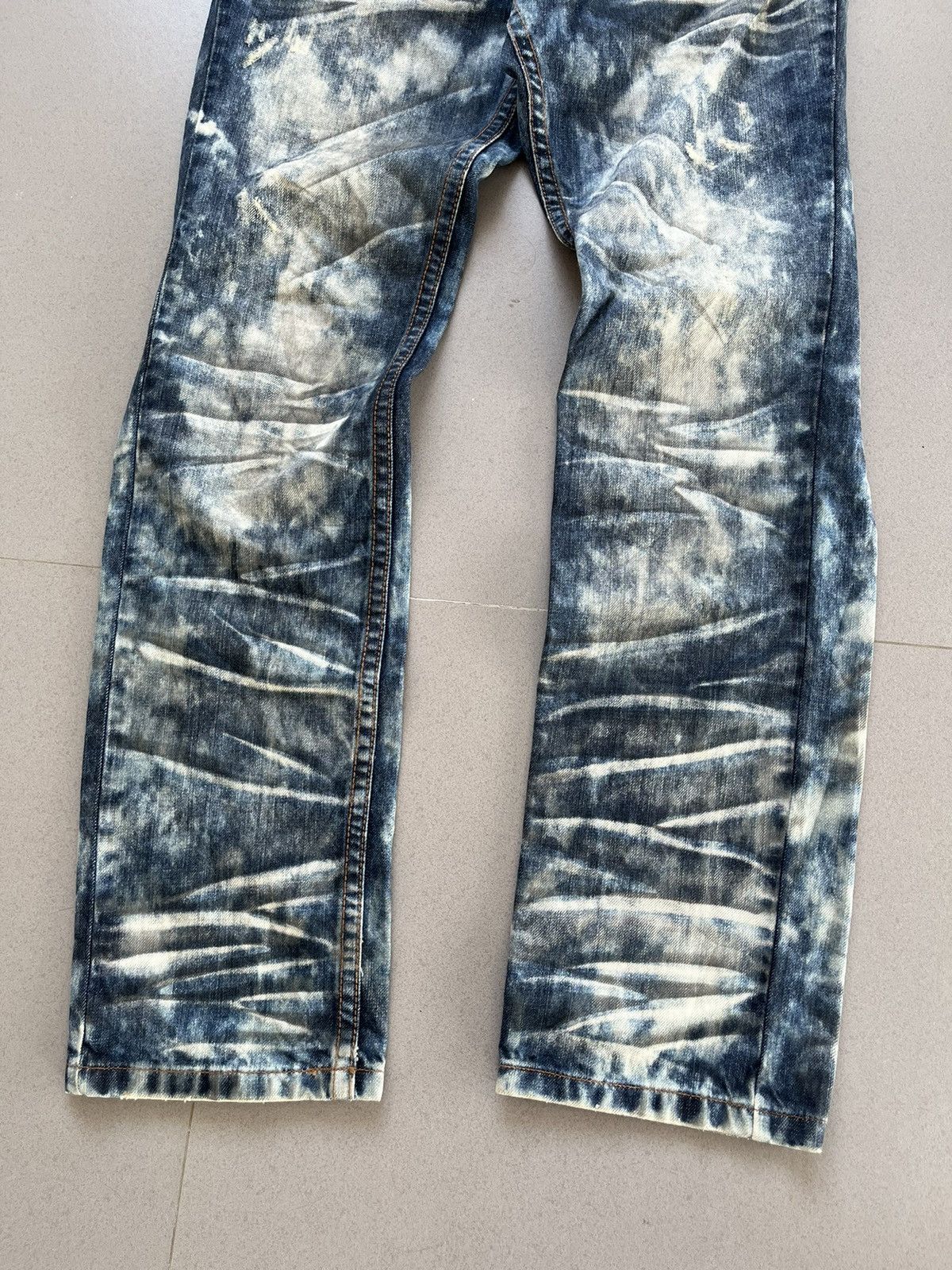 If Six Was Nine SEMANTIC DESIGN JAPANESE DENIM FADED WASHED JEANS Size US 32 / EU 48 - 4 Thumbnail