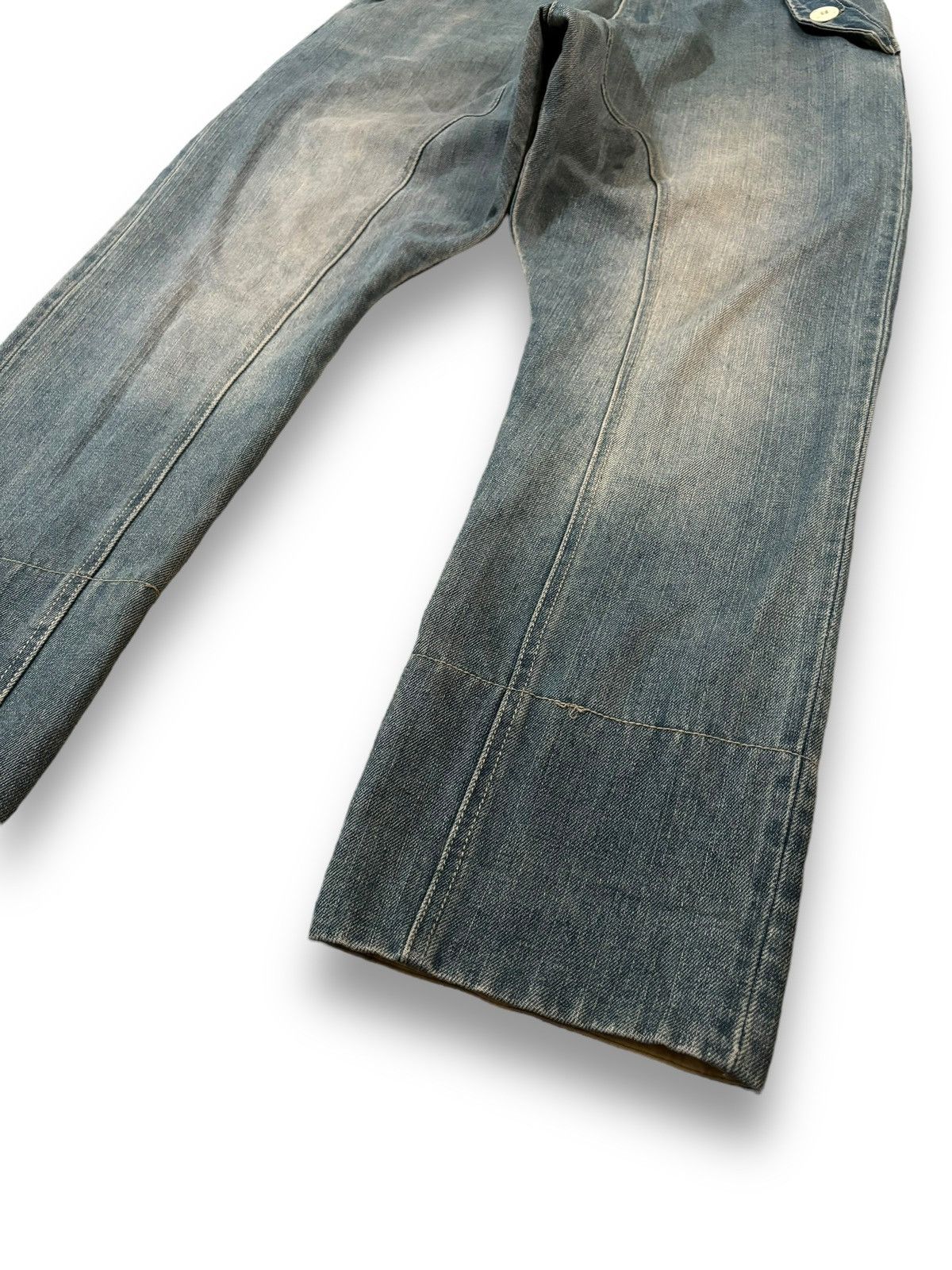 Other Y2K Japanese Rovtski Union Made Workwear Drop Crotch Jeans Size US 31 - 13 Thumbnail