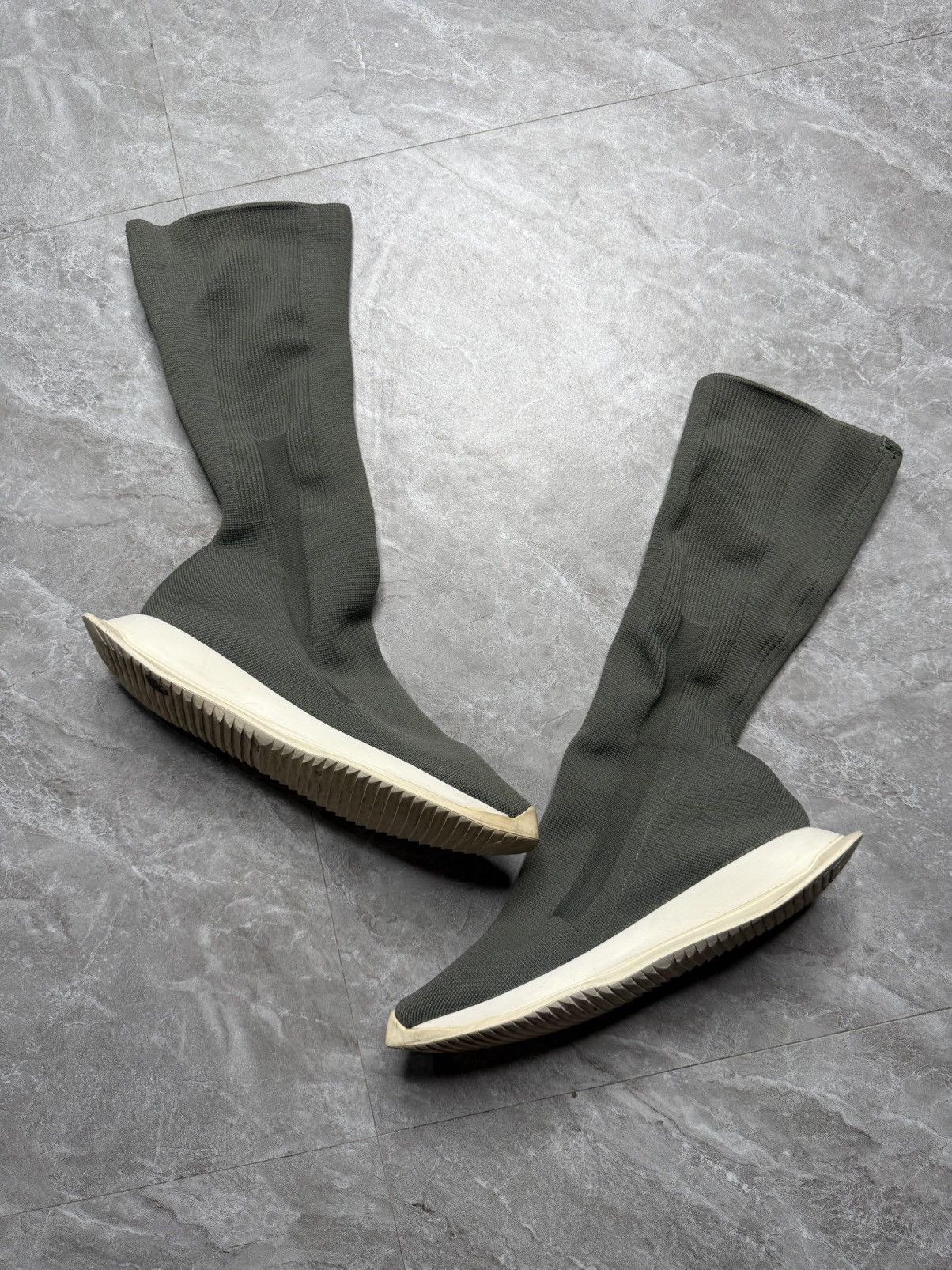 Rick Owens Drkshdw Rick Owens Sock Runner Stretch Size US 7 / EU 40 - 2 Thumbnail