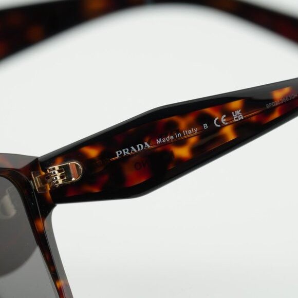 Prada Prada PR24ZS 17N40L Sunglasses Root Tortoise Square Frame Size ONE SIZE - 7 Thumbnail