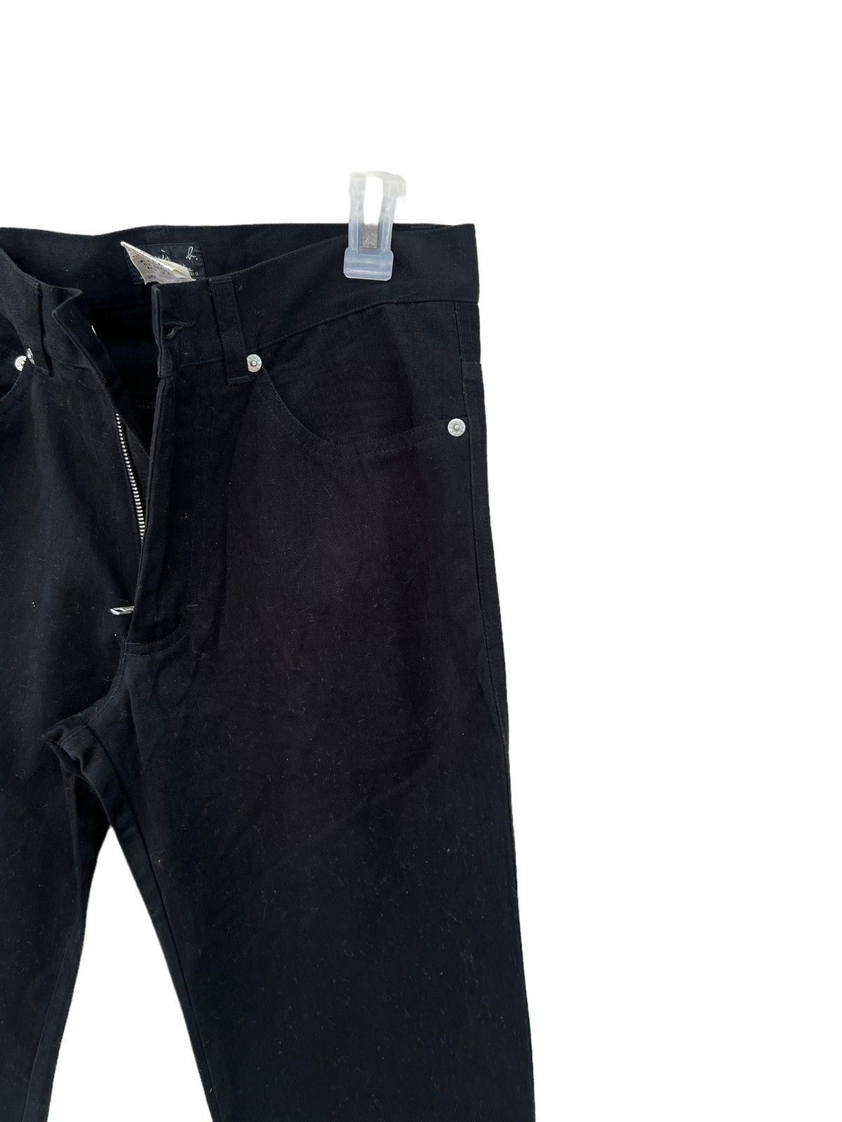 agnes b. Vintage Agnes B. Homme Paris Dark Black Trouser Pant Size US 29 - 11 Thumbnail