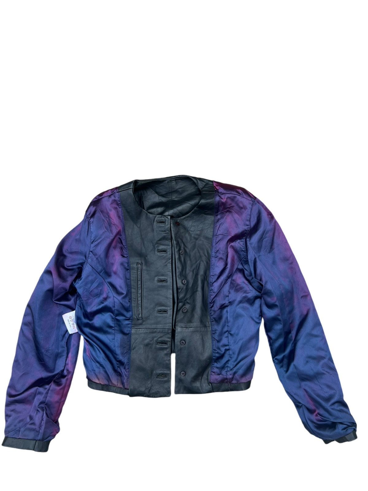 Hai Sporting Gear × Issey Miyake Vintage Hai Sporting Patina Sheepskin Leather Jacket Crop Size US M / EU 48-50 / 2 - 14 Thumbnail