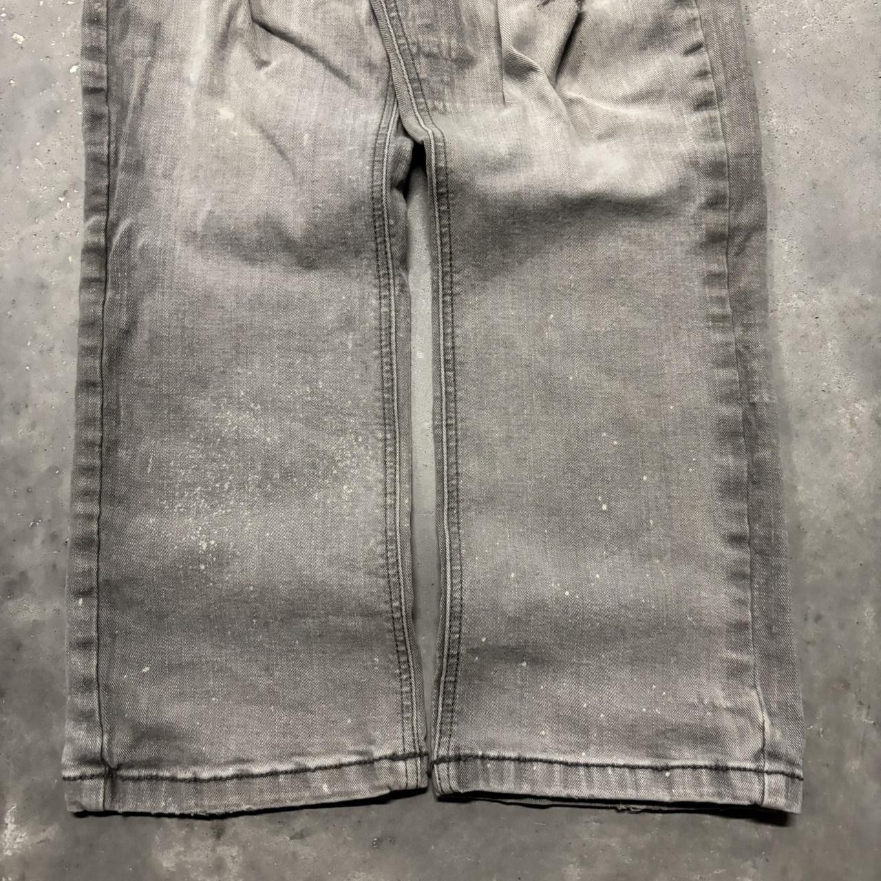 Japanese Brand × Vintage Crazy Vintage Y2K/2000s Grunge Faded Grey Mall Goth Denim Jeans! Size US 31 - 6 Thumbnail