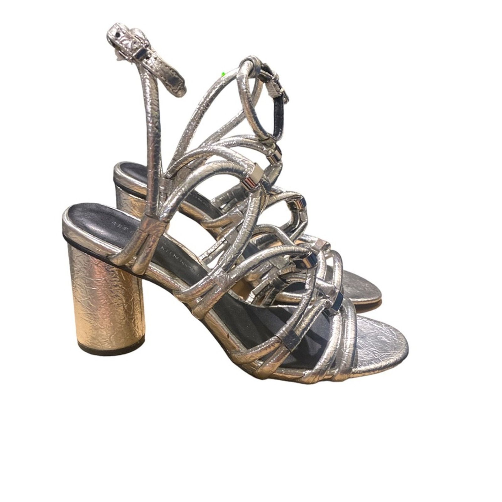 Rebecca Minkoff Rebecca Minkoff Apolline Silver Sandals SZ. 6 Size US 6 / IT 36 - 2 Thumbnail