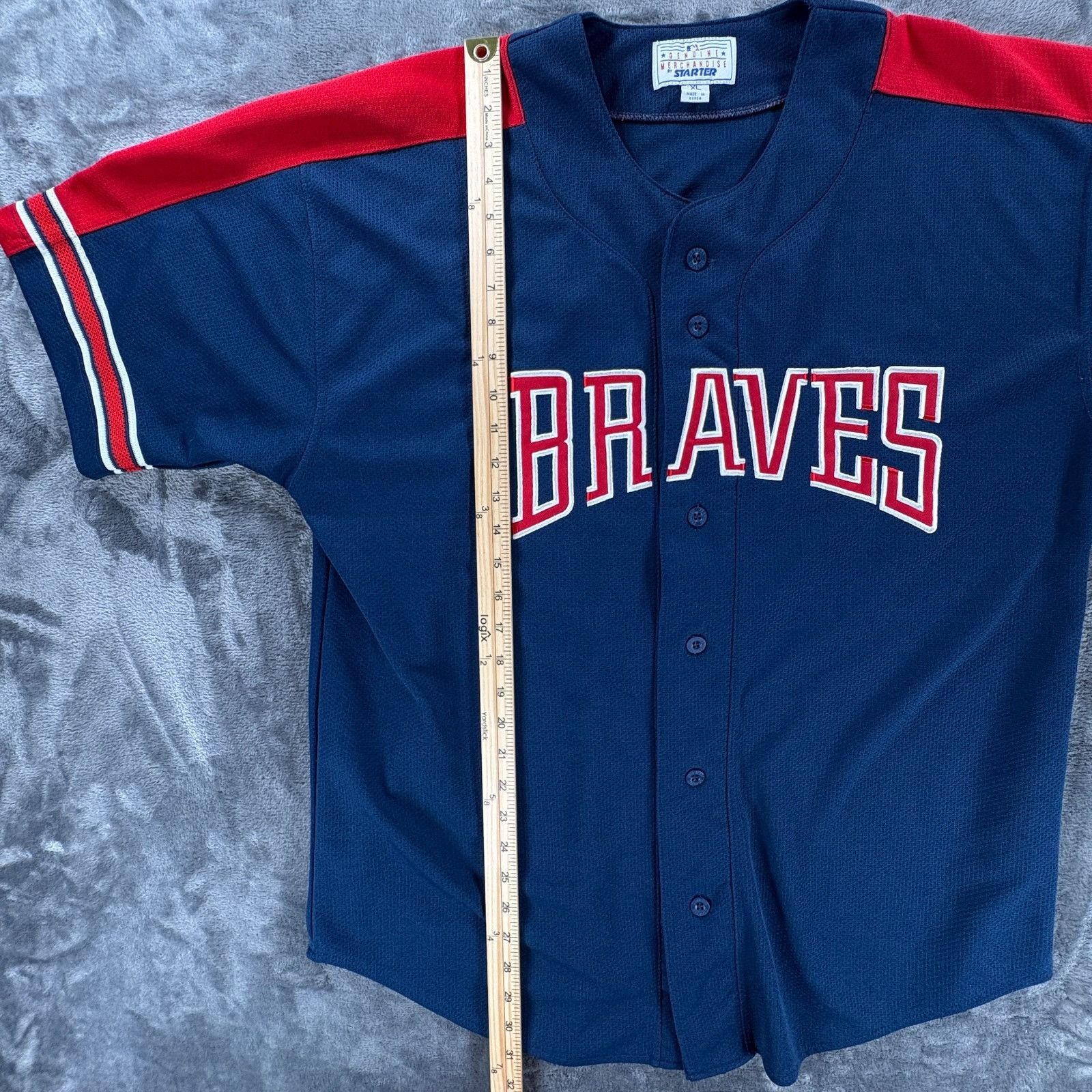 Starter Starter Atlanta Braves Baseball Jersey Men XL World Series H Size US XL / EU 56 / 4 - 7 Thumbnail