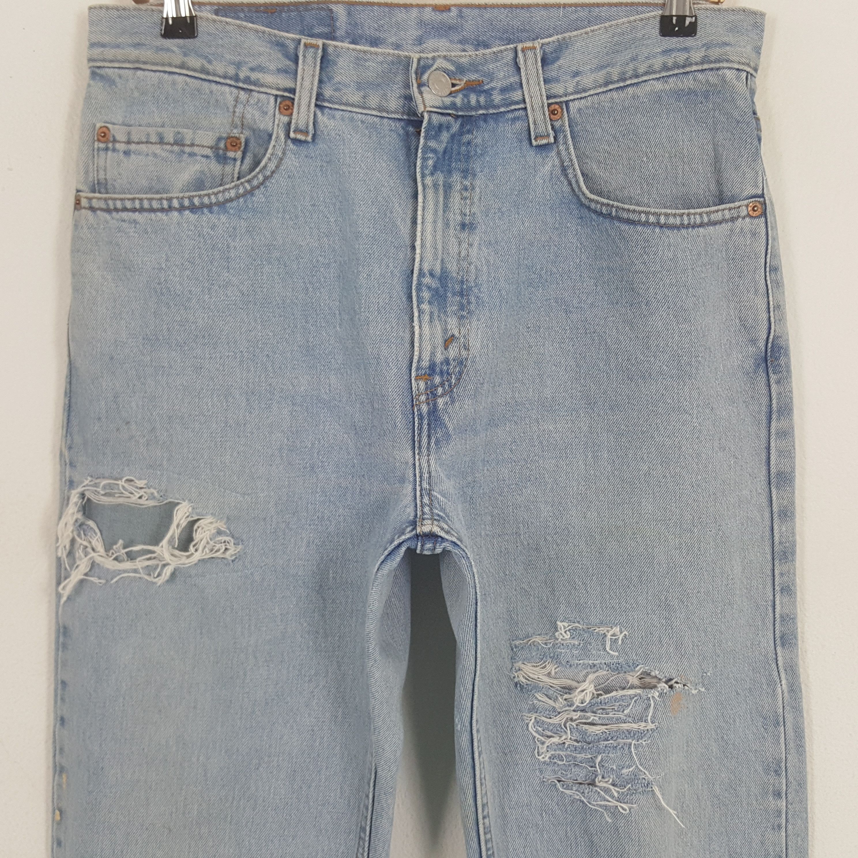 Levi's × Vintage Vintage Levi's Distressed Style Denim Jeans Size US 32 / EU 48 - 2 Thumbnail