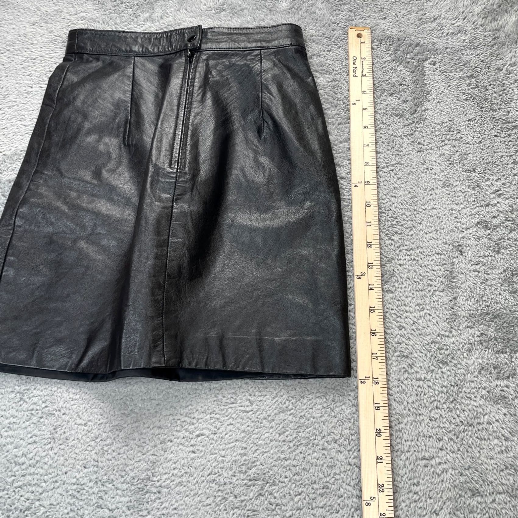 Vintage VINTAGE Wilsons Leather Skirt Womens Small Black Straight And Pencil Mini Lined Size 28" / US 6 / IT 42 - 5 Thumbnail