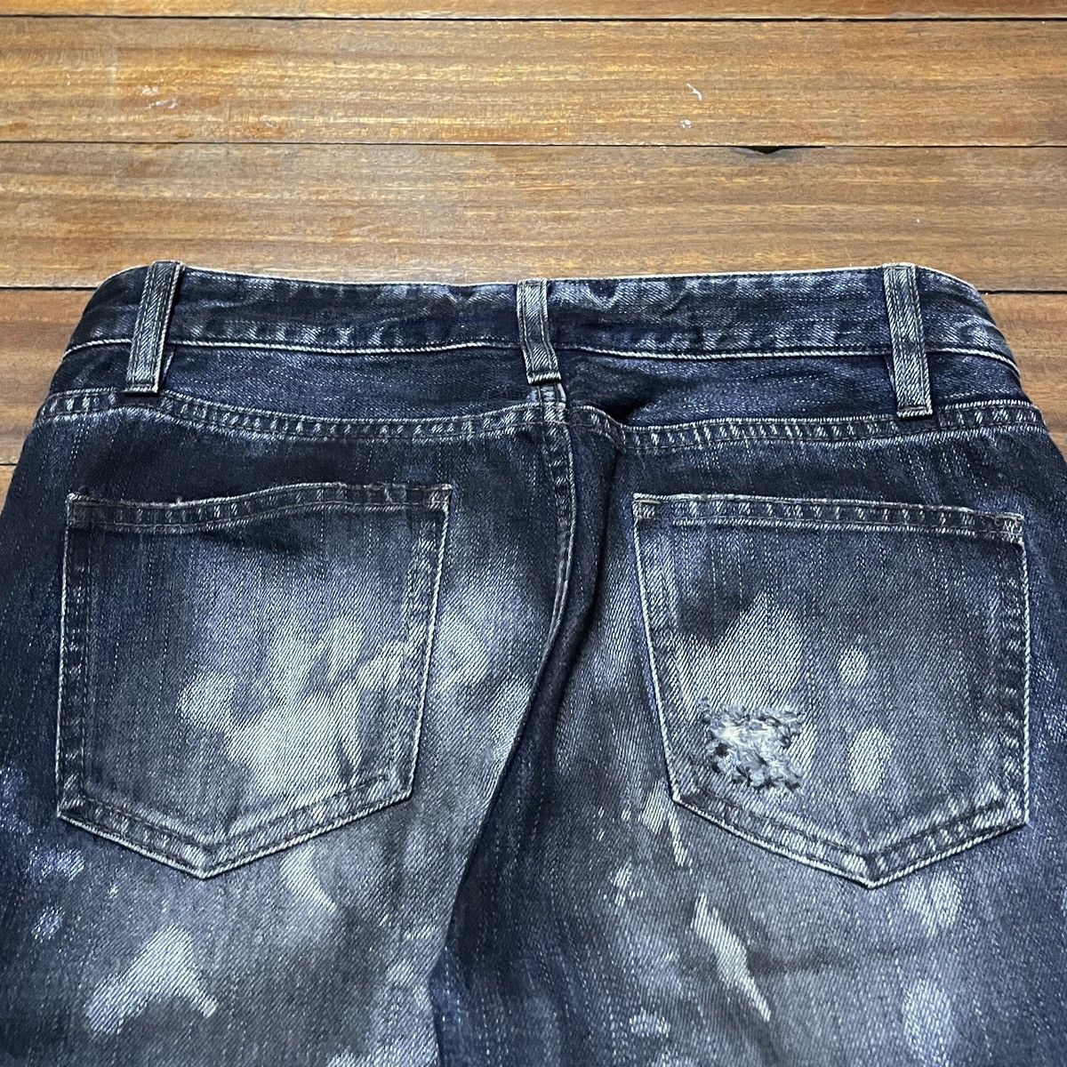 If Six Was Nine × Japanese Brand × Le Grande Bleu (L.G.B.) Rare Vintage Japanese Brand Masculo Painting Jeans 1990s Size US 29 - 4 Thumbnail
