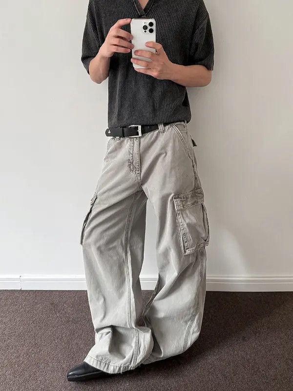 Japanese Brand VIBE Street hip-hop washed zipper micro-flare jeans Size US 32 / EU 48 - 1 Thumbnail