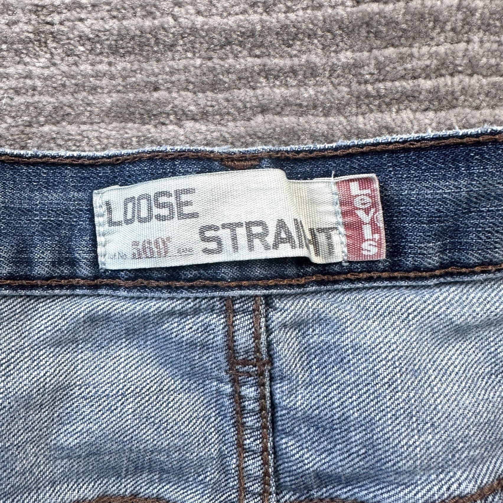 Levi's VINTAGE Levis Jeans 569 Straight 38x30 Mens Blue Denim 5-Pocket Relaxed Regular 2007 Y2K Size US 38 / EU 54 - 7 Thumbnail