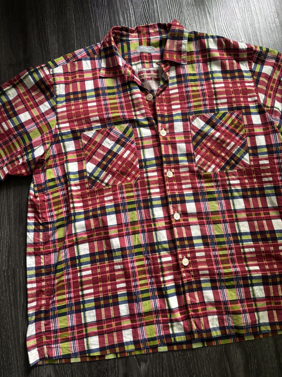 Comme des Garcons Homme Plus SS99 CDGH Plaid Shirt Size US L / EU 52-54 / 3 - 7 Thumbnail