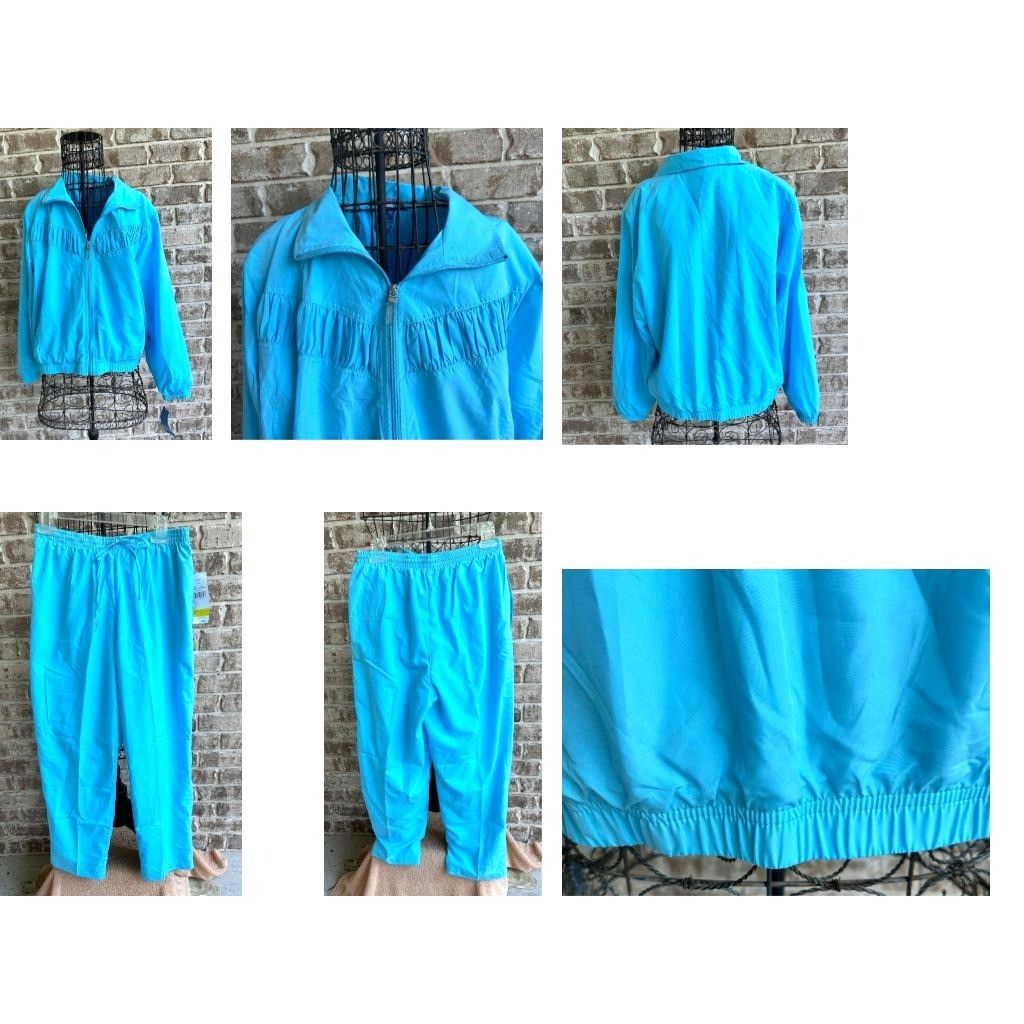 Vintage NWT Vintage 80s Koret Sport Tracksuit Medium Blue Size M / US 6-8 / IT 42-44 - 10 Thumbnail