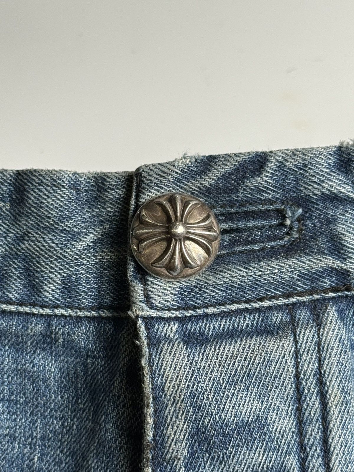 Chrome Hearts Chrome Hearts Black Cross Patch Blue Carpenter Jeans Size US 32 / EU 48 - 11 Thumbnail