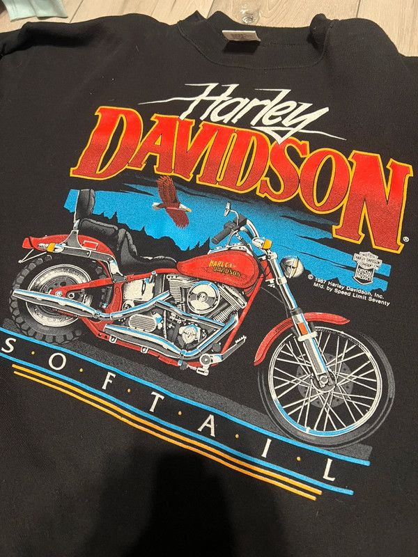 Harley Davidson Crewneck Harley Davidson 1987 XL rare vintage Size US XL / EU 56 / 4 - 3 Thumbnail