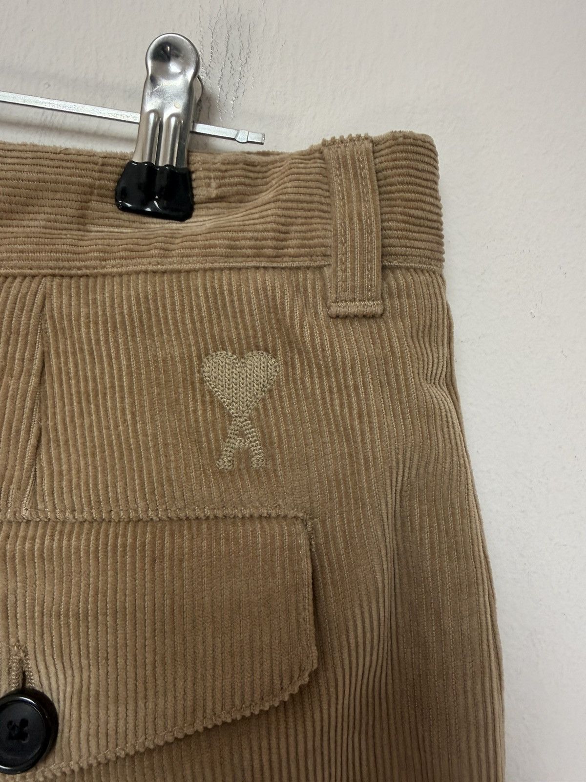 AMI AMI Paris Corduroy Box-Pleated Tapered Trousers - mm Size US 31 - 3 Thumbnail
