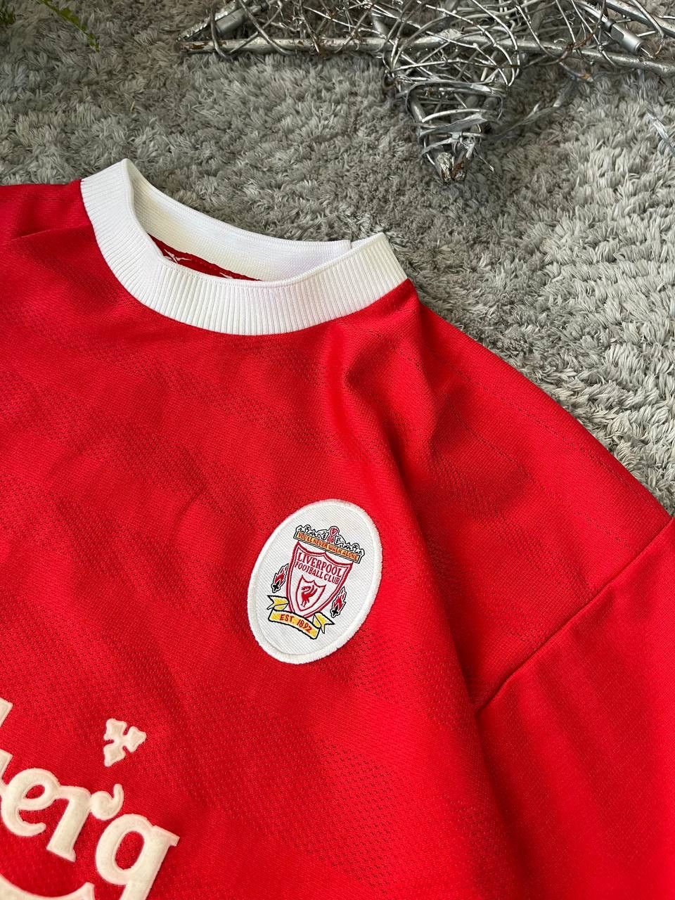 Reebok × Vintage 1998-2000 T-Shirt Reebok x Liverpool Soccer Jersey Rare Logo Size US L / EU 52-54 / 3 - 5 Thumbnail
