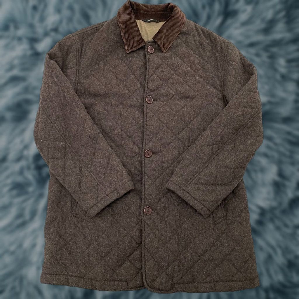 Vintage VINTAGE The Andover Shop Men’s Overcoat Jacket Wool Blend Brown 42R Quilted Fall Winter Size US XS / EU 42 / 0 - 1 Thumbnail