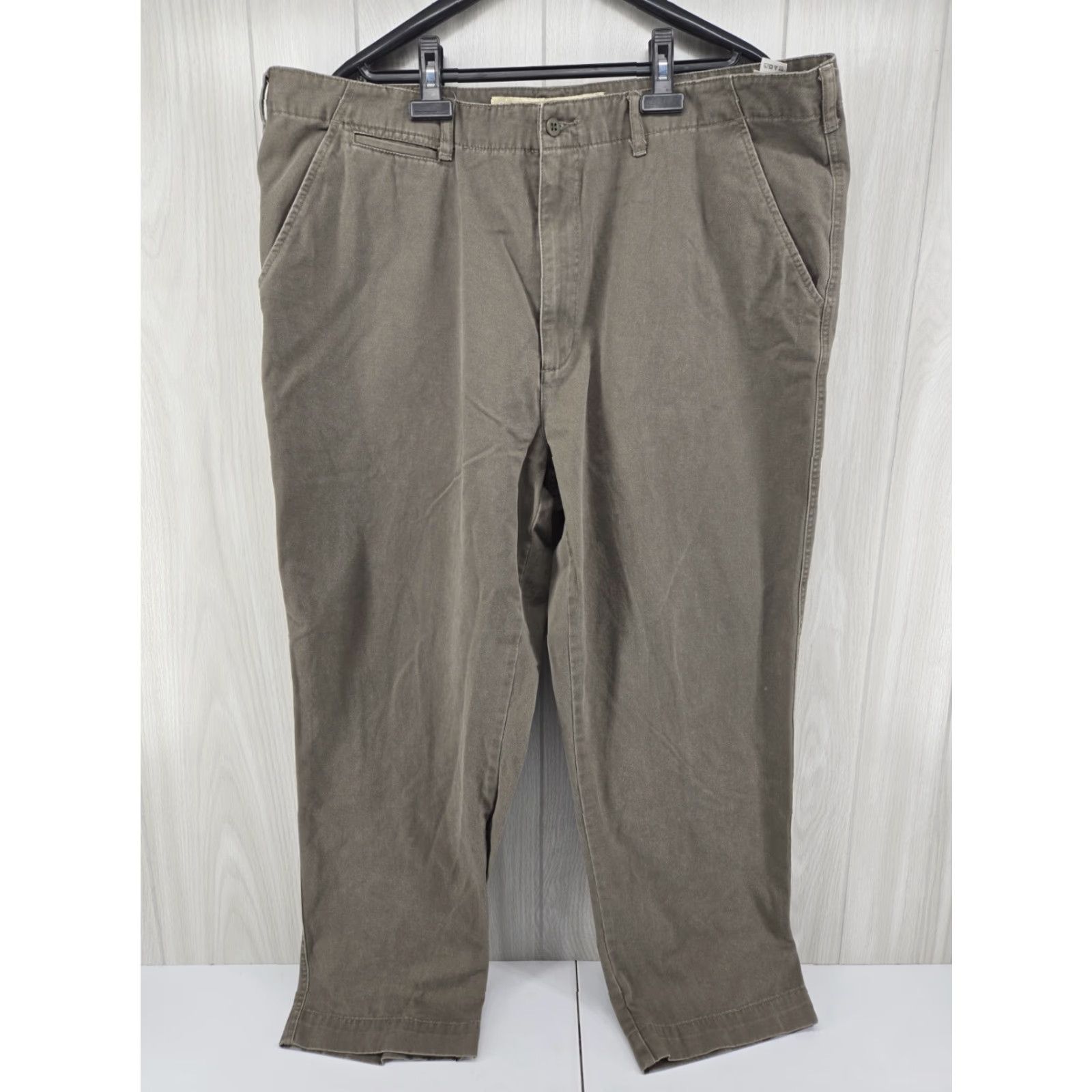 Vintage Cabela's Men's Casual Pants Aged Khaki 44/30 Casual Pants Beige Cotton Flat Front 5-Pocket Regular Mens Size US 44 / EU 60 - 2 Thumbnail