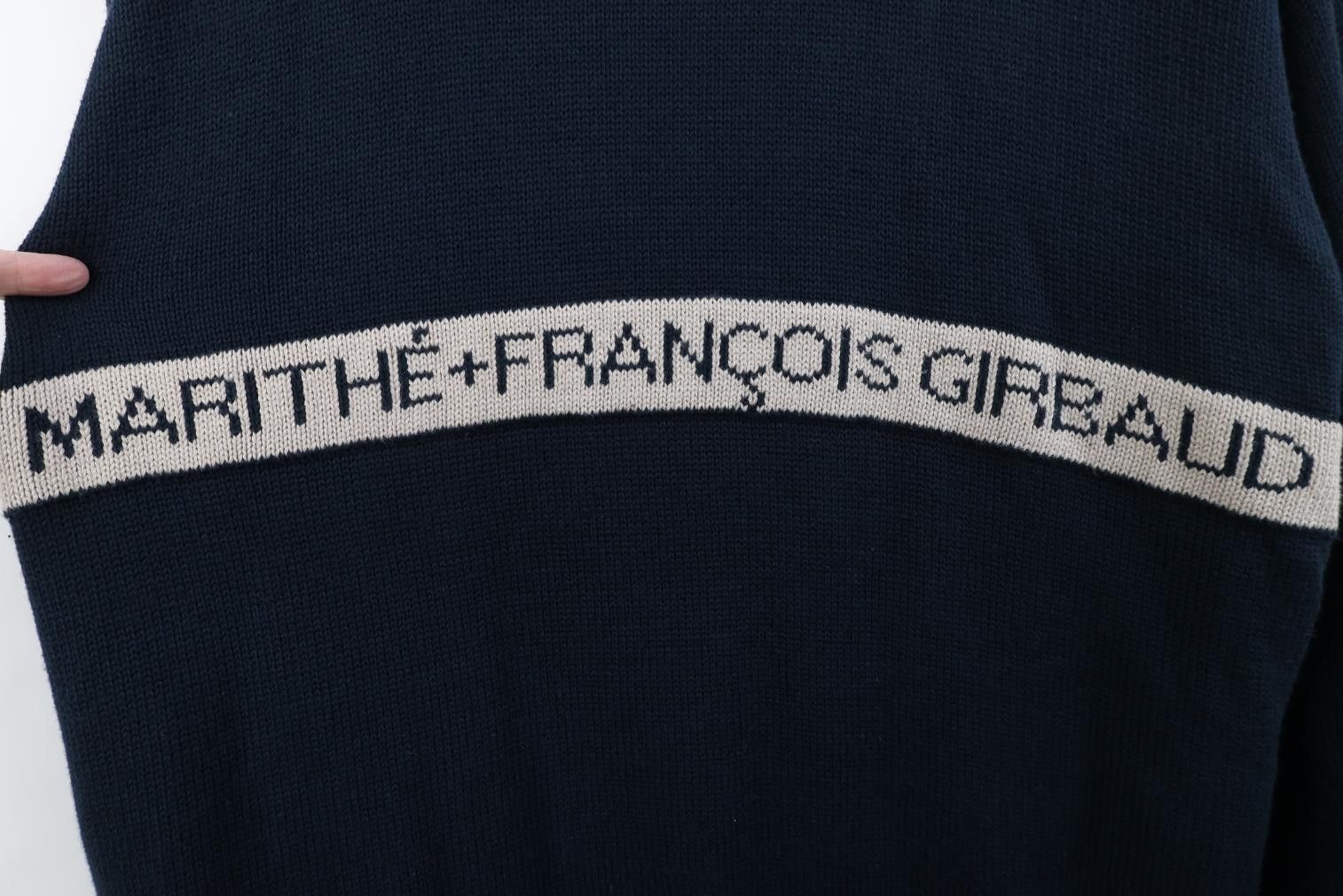 Marithe + Francois Girbaud Deadstock Vintage 90s Marithe Francois Girbaud Sweater Blue Size US XXL / EU 58 / 5 - 4 Thumbnail