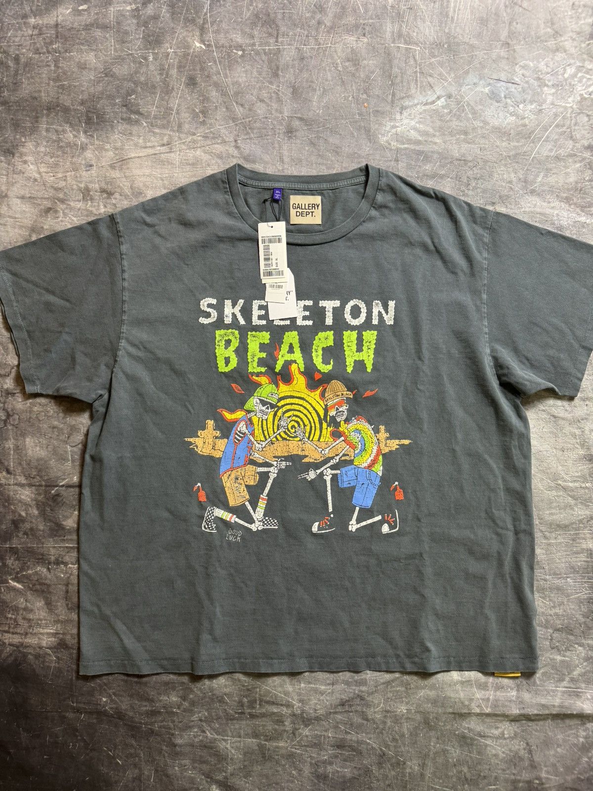 Gallery Dept Skeleton Beach Glitter T-shirt