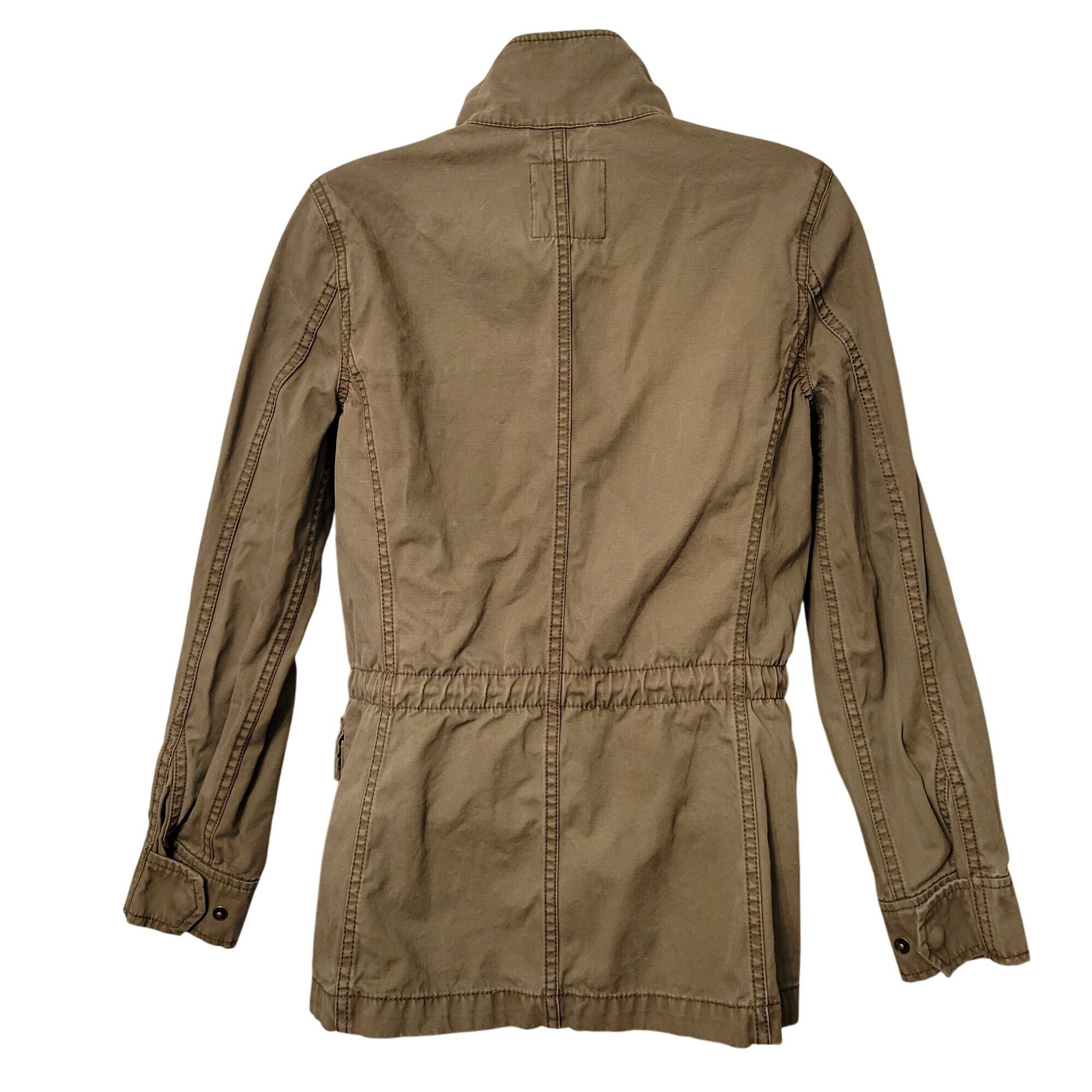 Madewell Madewell XS Olive Green Moto Military Army Utility Jacket PA Size XS / US 0-2 / IT 36-38 - 4 Thumbnail