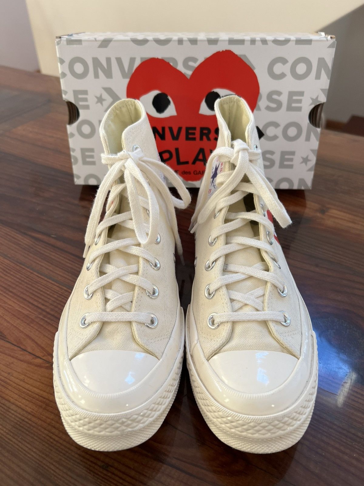 Comme des Garcons PLAY × Converse Chuck Taylor ‘70 High - CdG Play Heart hi-top sneakers Size US 8 / IT 38 - 4 Thumbnail