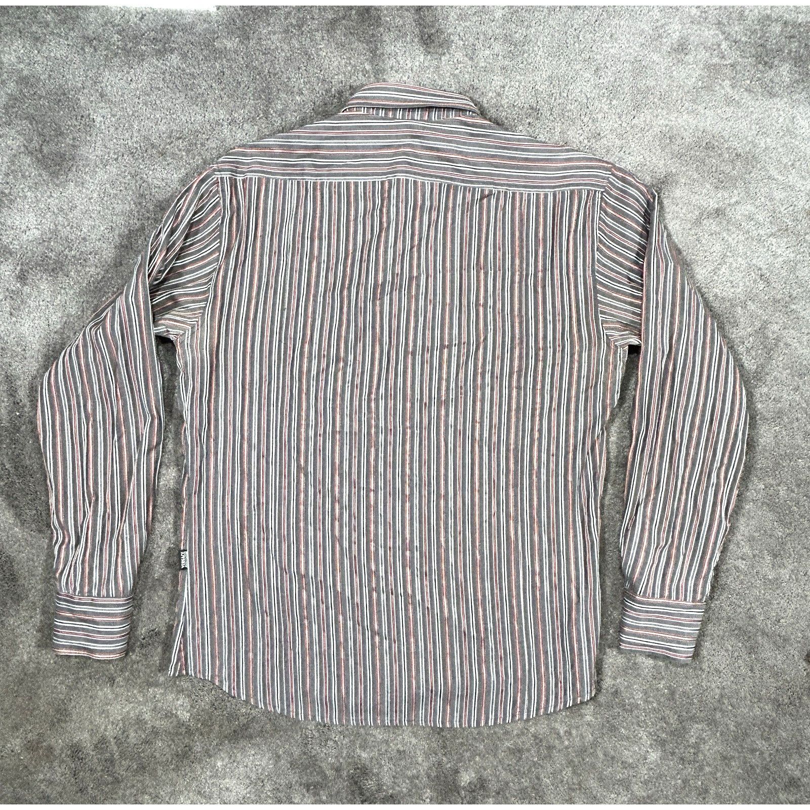 Versace Jeans Couture Vntg Versace Jeans Couture Multicolour Stripe Medusa Shirt Size US XL / EU 56 / 4 - 8 Thumbnail